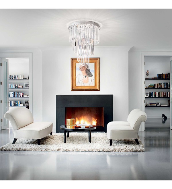 Люстра потолочная Ideal Lux Carlton PL12 Хром E14 168937