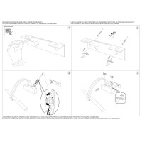Светильник настенный Ideal Lux Bow AP D26 Латунь LED 3000К 121154