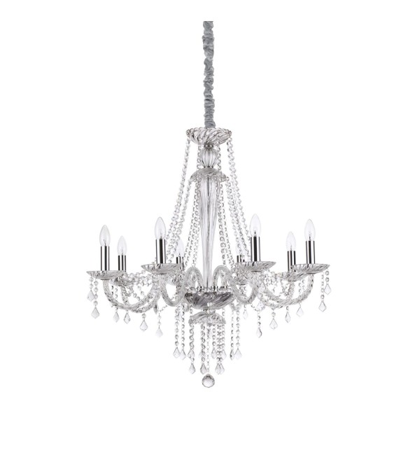 Люстра подвесная Ideal Lux Amadeus SP8 Прозрачный E14 168777