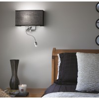 Светильник настенный Ideal Lux Hotel AP2 Черный E27 / LED 215709