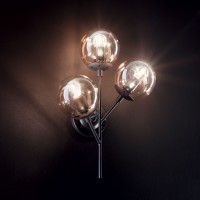 Светильник настенный Бра Ideal Lux Kepler AP3 Черный E27 187006