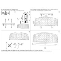 Люстра потолочная Ideal Lux Roma PL6 Хром G9 000657