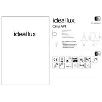 Светильник уличный Ideal Lux Cima AP1 Кофе E27 246826