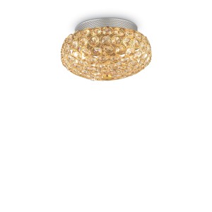 Люстра потолочная Ideal Lux King PL3 Золото G9 075402
