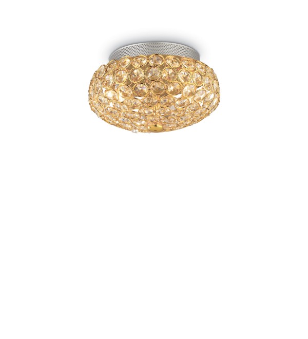 Люстра потолочная Ideal Lux King PL3 Золото G9 075402