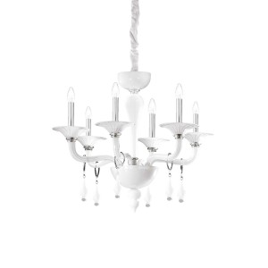 Люстра подвесная Ideal Lux Miramare SP6 Белый E14 068183
