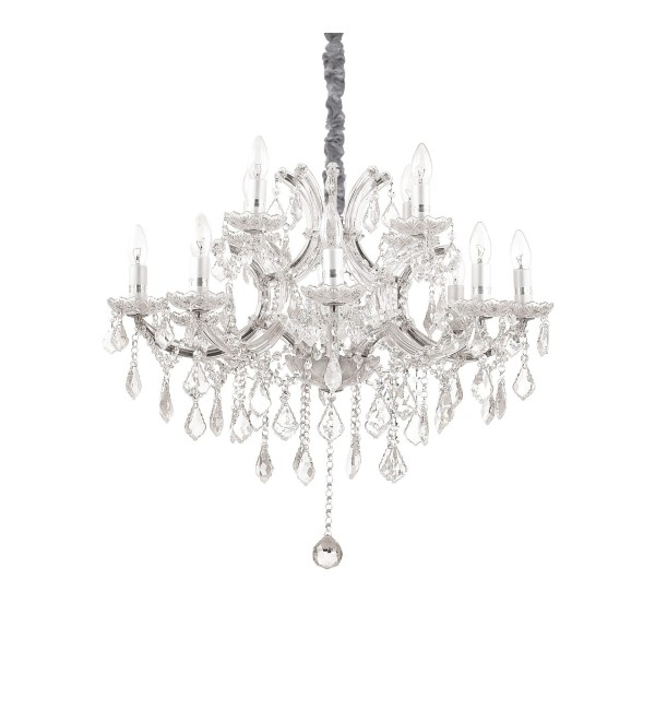 Люстра подвесная Ideal Lux Napoleon SP12 Хром E14 167251