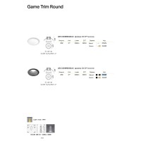 Светильник встраиваемый Ideal Lux Game Trim Round 20Вт LED Черный 3000К 273167