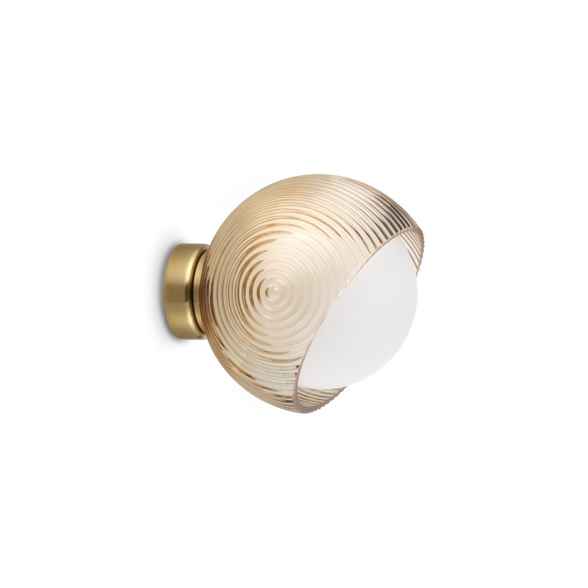 Светильник настенный Ideal Lux Bloom AP1 D17 E27 Латунь 366555