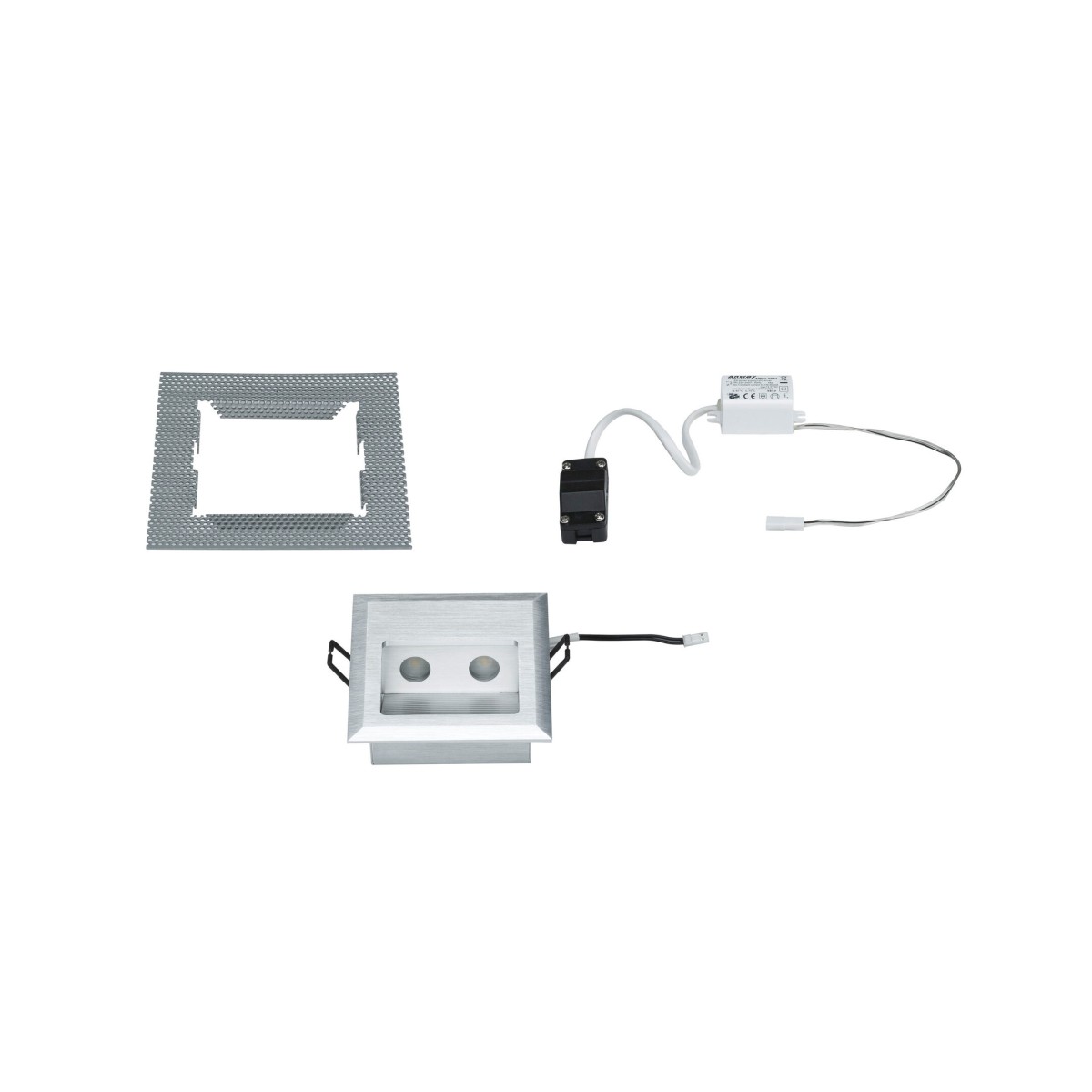 Светильник встраиваемый Paulmann Special Line Wall LED Quadro Алюминий 93753
