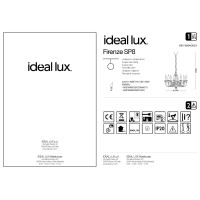 Люстра подвесная Ideal Lux Firenze SP8 Белый E14 012872