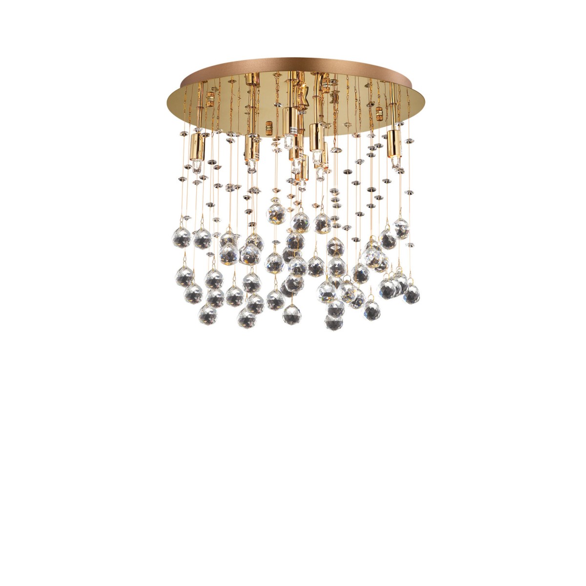 Люстра потолочная Ideal Lux Moonlight PL8 Золото G9 080932