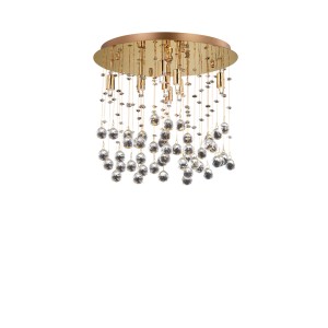 Люстра потолочная Ideal Lux Moonlight PL8 Золото G9 080932