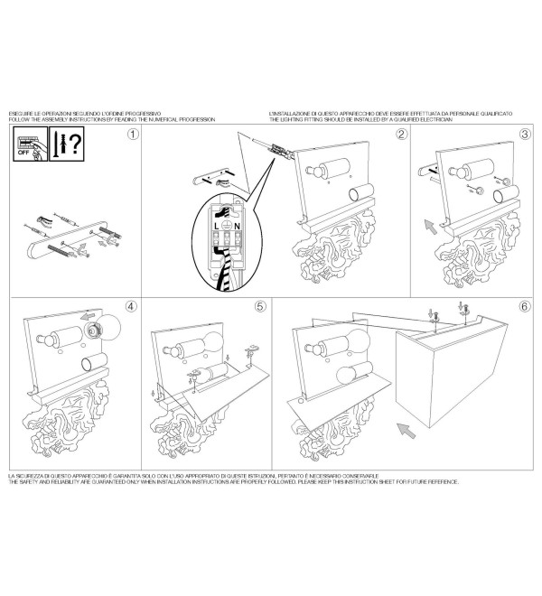 Светильник настенный Ideal Lux Peter AP2 Канва E14 075211