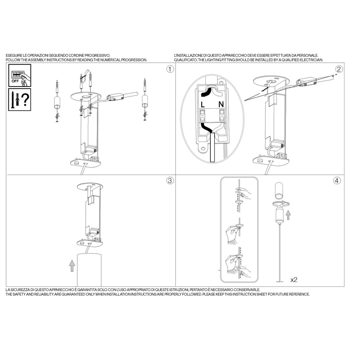Люстра подвесная Ideal Lux Miracle SP D60 Белый 3000К 325828
