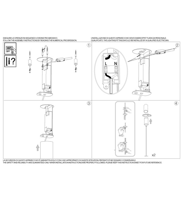 Люстра подвесная Ideal Lux Miracle SP D60 Белый 3000К 325828