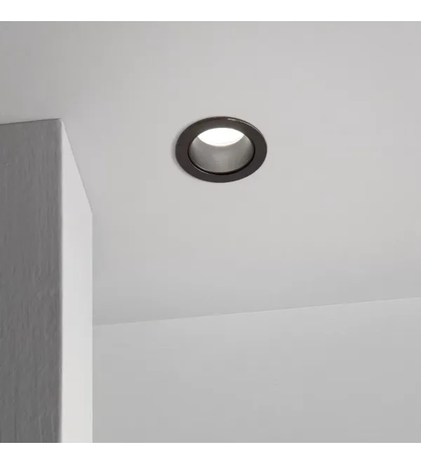Светильник встраиваемый Ideal Lux Quark FI 9.0W 3000K LED Черный 322889