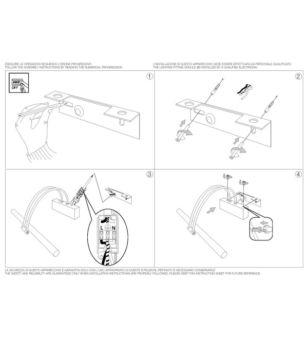 Светильник настенный Ideal Lux Bow AP D76 Хром 3000К LED 007021