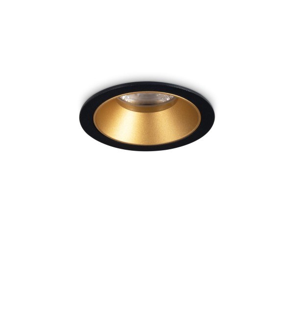 Светильник встраиваемый Ideal Lux Game Trim Round 05W 3000K Черный / Золото 349077