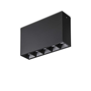Светильник потолочный Ideal Lux Lika PL 12Вт 3000K Черный 244884