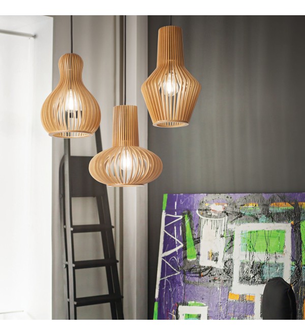 Светильник подвесной Ideal Lux Citrus-2 SP1 Дерево E27 159850