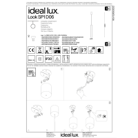 Светильник подвесной Ideal Lux Look SP1 Round D60 H400 Медь GU10 141855