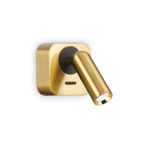 Светильник настенный Ideal Lux Bean AP Square Латунь 3000К 260662