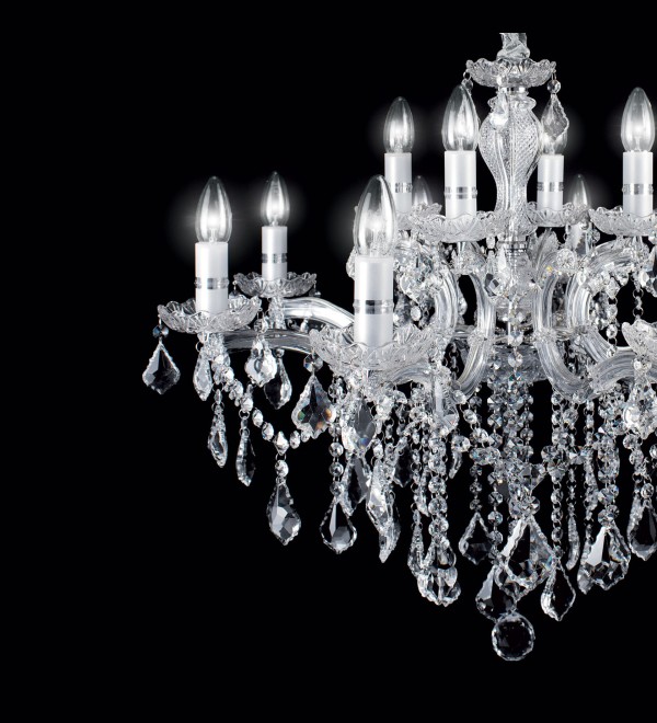 Люстра подвесная Ideal Lux Florian SP12 Хром E14 035604