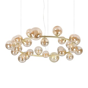 Люстра подвесная Ideal Lux Perlage SP25 Янтарь G9 370583