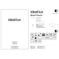 Светильник встраиваемый Ideal Lux Blues FI Round Прозрачный GU10 083254