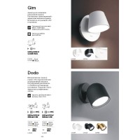 Светильник настенный Ideal Lux Dodo AP2 Черный GX53 327938