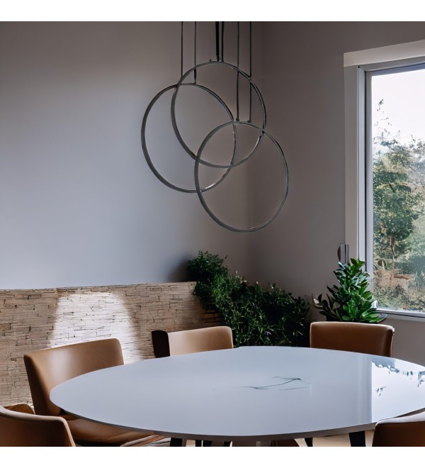 Люстра подвесная Ideal Lux Frame SP Cerchio Черный 3000К 269337