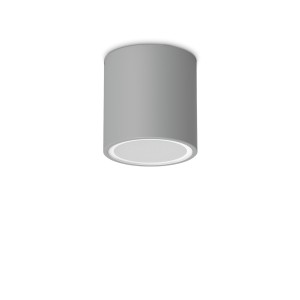 Светильник потолочный уличный Ideal Lux Techo PL1 D9 Round GU10 Серый 342726
