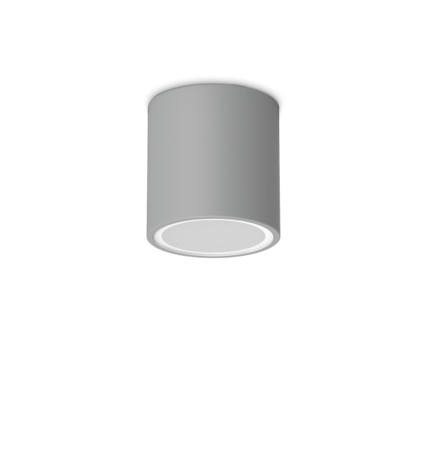 Светильник потолочный уличный Ideal Lux Techo PL1 D9 Round GU10 Серый 342726