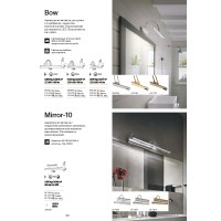 Светильник настенный Ideal Lux Bow AP D46 Хром 3000К LED 007045