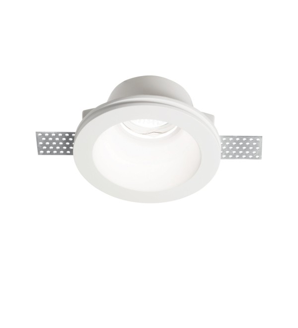 Светильник встраиваемый Ideal Lux Samba FI D90 Round Белый Гипс Не GU10 139012