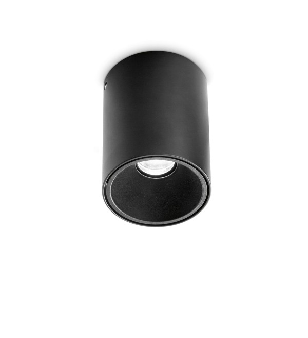 Светильник потолочный Ideal Lux Nitro PL D09 Round 3000K LED Черный мат. 205984