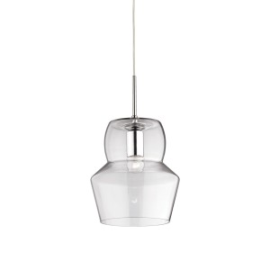 Светильник подвесной Ideal Lux Zeno SP1 Big макс.1х60Вт IP20 E27 230В Прозрачный/Хром Стекло/Металл Без лампы 088921