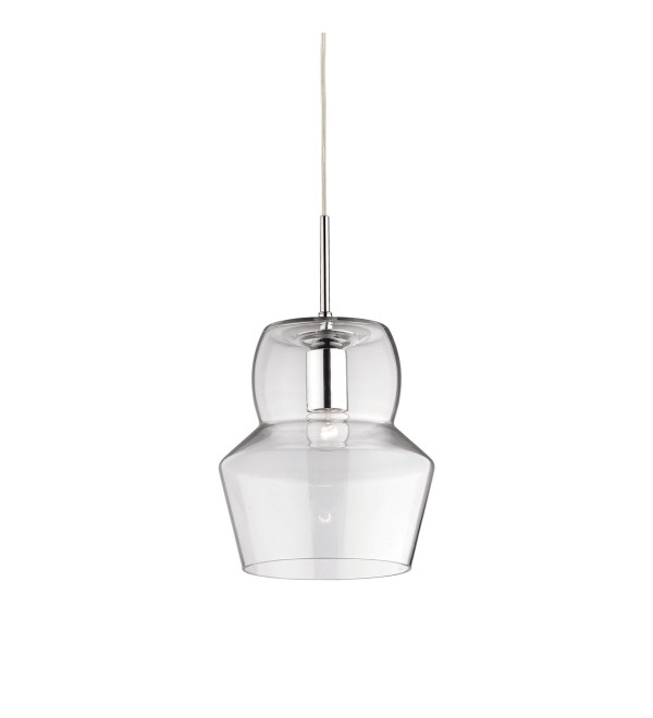 Светильник подвесной Ideal Lux Zeno SP1 Big макс.1х60Вт IP20 E27 230В Прозрачный/Хром Стекло/Металл Без лампы 088921