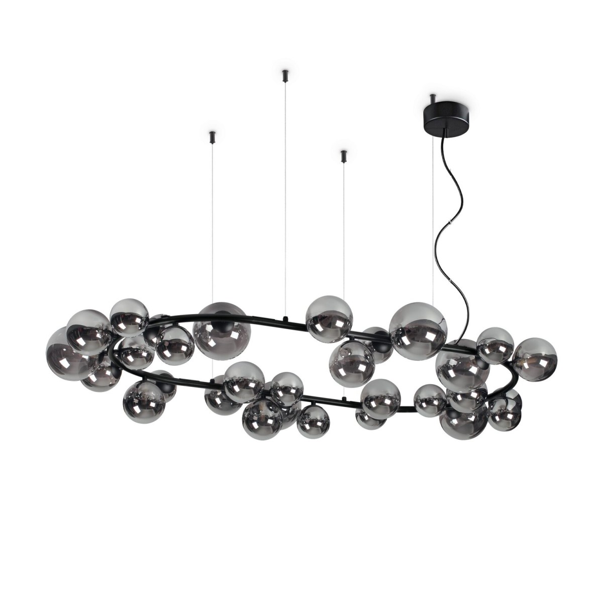 Люстра подвесная Ideal Lux Perlage SP30 Серый G9 296753
