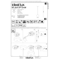 Светильник подвесной Ideal Lux Mr Jack SP1 Small Хром GU10 116457