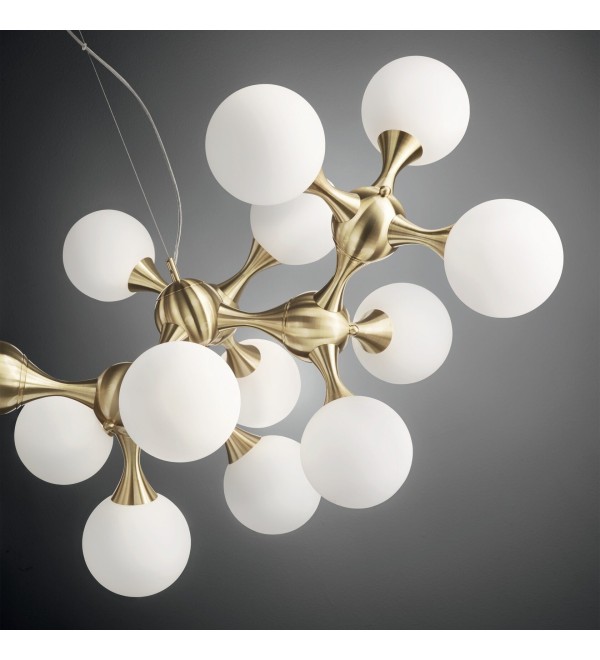 Люстра подвесная Ideal Lux Nodi SP9 Латунь E14 241036