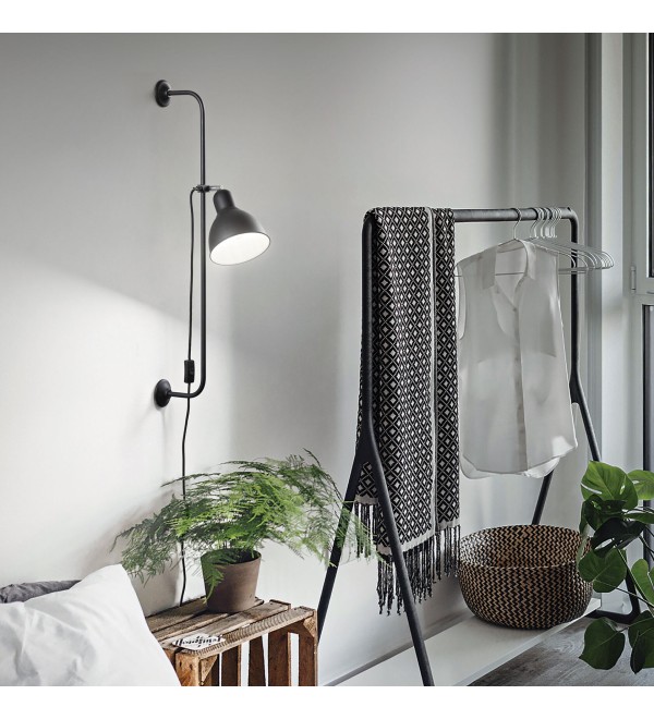 Светильник настенный Ideal Lux Shower AP1 Черный E27 179643