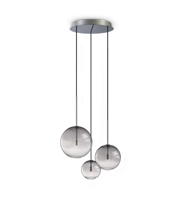 Светильник подвесной Ideal Lux Equinoxe SP3 G4 Дымчатый 364834
