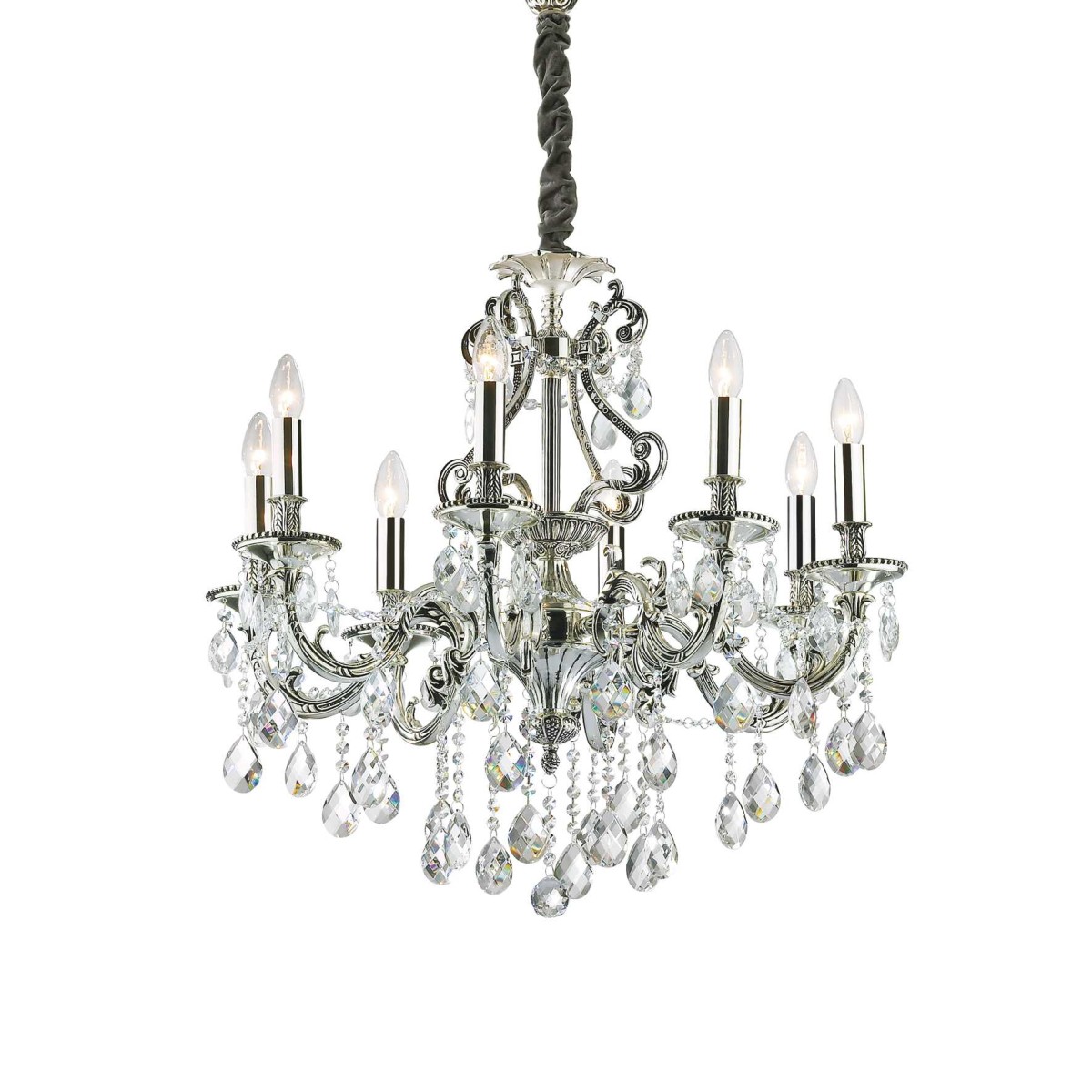 Люстра подвесная Ideal Lux Gioconda SP8 Серебро E14 044934