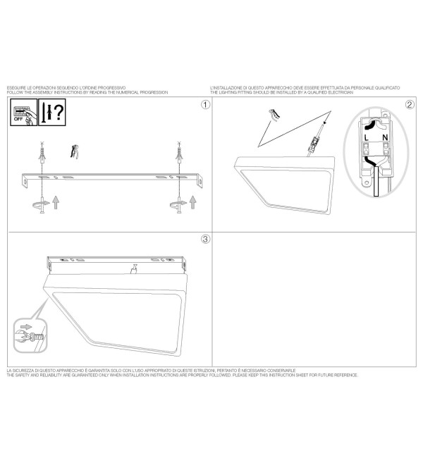 Светильник потолочный Ideal Lux Universal PL D40 Square 3000К LED Белый 240374