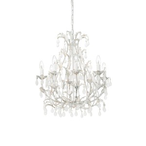 Люстра подвесная Ideal Lux Cascina SP8 Античный белый 100289