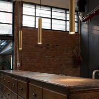 Светильник подвесной Ideal Lux Look SP01 Round D6.0 H100 Латунь GU10 371634
