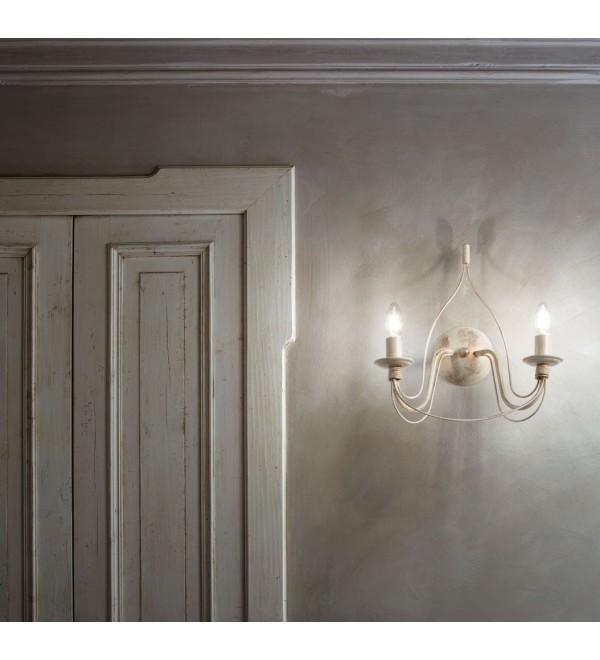 Светильник настенный Ideal Lux Corte AP2 Белый E14 028460