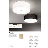 Люстра потолочная Ideal Lux Woody PL5 Дерево E27 090863